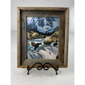 John Van Straalen Fishing At Eagle Rocks Framed Art Print 13in L x 11in W DJ1770